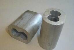 Втулки алюминиевые для опрессовки канатов строп (14 мм)