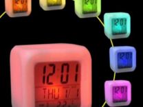Электронные Настольные часы Будильник термометр