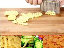 Рифленый нож для фигурной нарезки картофеля и овощ