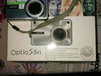 Фотокамера цифровая, Pentax Optio s5n, б/у