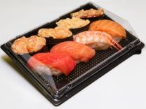 Упаковка для суши - контейнеры лотки витрина