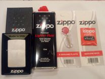 Комплект зажигалка Zippo 205+бензин+кремнии+фитиль