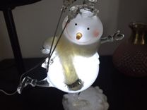 Снеговик светящийся / новогодняя игрушка / декор