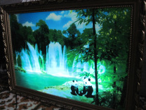 Картина Водопад с подсветкой и звуками природы