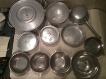 Посуда кухонная СССР из алюминия и нержавейки