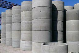 Concrete reinforced concrete rings of a septic tank - plant