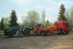 Tow truck for trucks and equipment up to 14t. trawls up to 50t