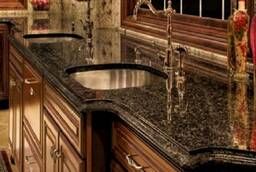 Artificial and natural stone for countertops