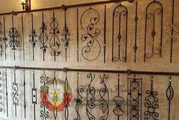 Forged railings, gratings, gates, doors