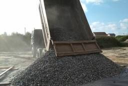 Sand, crushed stone, gravel, crushed stone, sifting, cobblestone s l  from 2m3