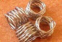 Stainless wire for rectifying column nozzles