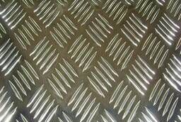 Рифленый алюминиевый лист Квинтет 2, 0х1200х3000мм в Туле