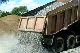 Crushed stone, sand, clay, manure, construction waste