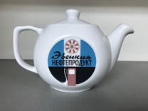 Чайник подарок с Вашим фото логотипом Печать обжиг