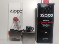 Зажигалка Zippo 207+бензин+фитиль+Кремнии