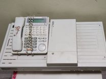 Мини атс Panasonic KX-TD1232 вместе с телефоном