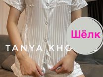 Пижама женская с шортами шелк