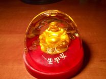 Стеклянный шар статуэтка Будда