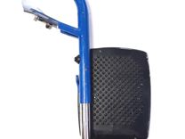 Подножка металлическая для инвалидной коляски синя