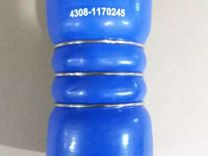 Патрубок интеркулера 4308 дв.gummins синий L165мм
