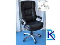 Офисное кресло Авокадо - Пласт экокожа Чёрная