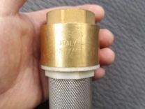 Обратный клапан 1 1/4 дюйма, с сеткой, латунь