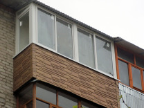 Балкон пвх с крышей