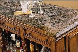 Beige stone countertop for kitchen barbecue bar counter