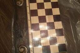 Классическая коробка шахмат из массива дуба