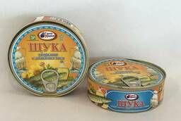 Canned food fish from river fish