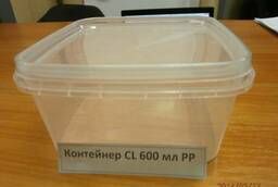 600 ml plastic container with a lid with a lock