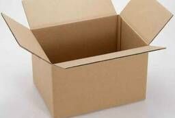 Brown corrugated cardboard box 525х205х310