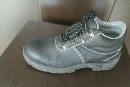 Work shoes boots Standard 3208 T leather with metal
