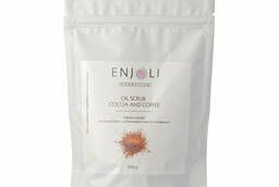 Скраб какао на основе кофе 6 масел Enjoli