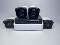 Комплект IP-видеонаблюдения на 4 уличные камеры Hi