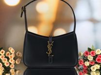 Клатч сумка женская Yves Saint черная кожаная