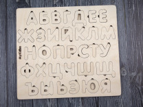 Развивающие игрушки из дерева (азбука, пазлы)