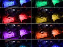 Многоцветная подсветка салона с датчиком звука