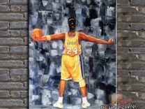 Картина баскетболиста маслом Коби Брайанта нба