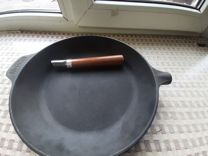 Чугунная сковорода с съемной ручкой