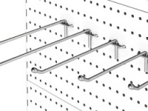 Крючки для перфорированных панелей для стеллажей