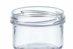 Caviar jars, glass