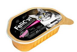 FeliCat Корм мясной для кошек с индейкой, 95 гр.