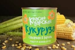 Кукуруза сахарная в зернах Краснодарская 400гр.