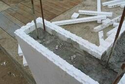Fixed formwork for foundation, walls in Khabarovsk