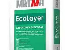 Ecolayer MP gypsum plaster, face. 30kg each.
