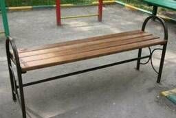 Bench with armrests without back 1. 8