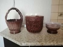 Керамические горшки и вазы