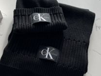 Женская шапка+шарф Calvin Klein