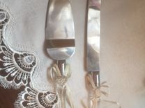 Нож и лопатка для свадебного торта